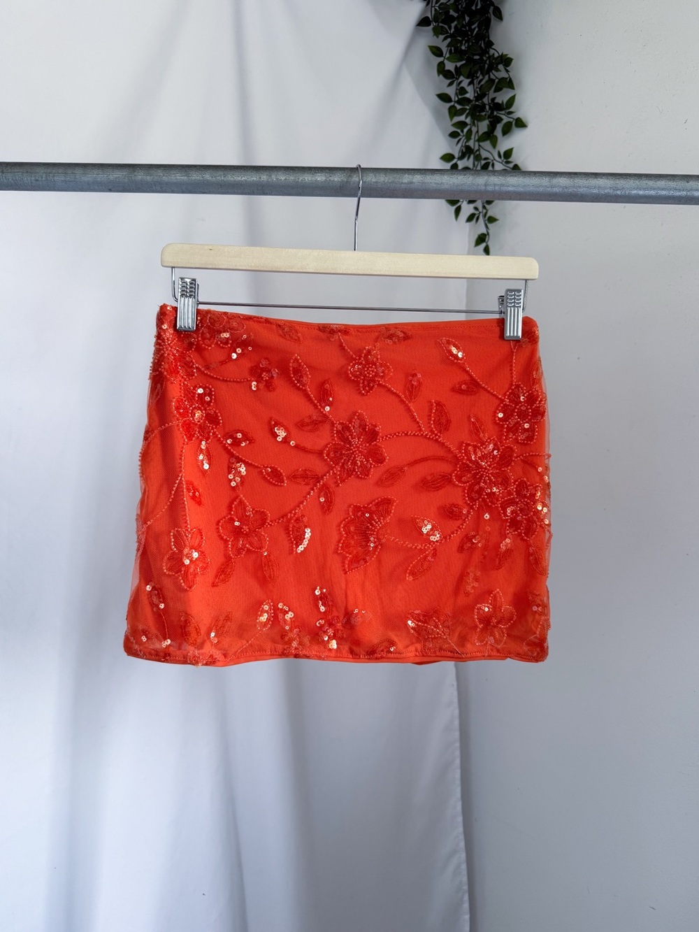 Shein sequin beaded mini skirt